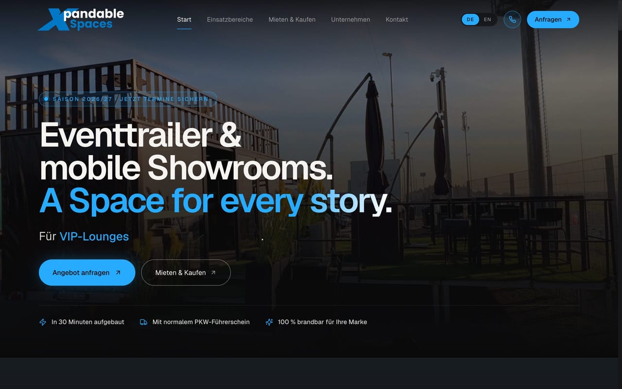 Xpandable Spaces – Website